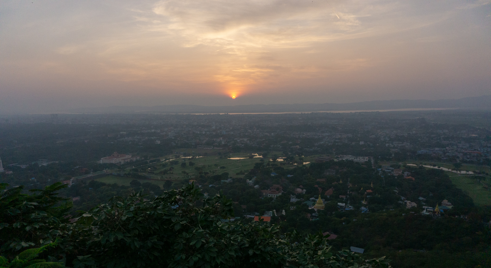 Sonnenuntergang auf dem Mandalay Hill
