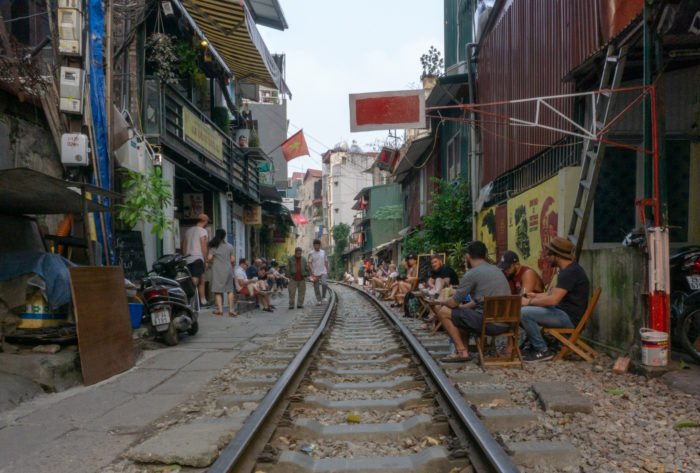 Schienenstraße in Hanoi