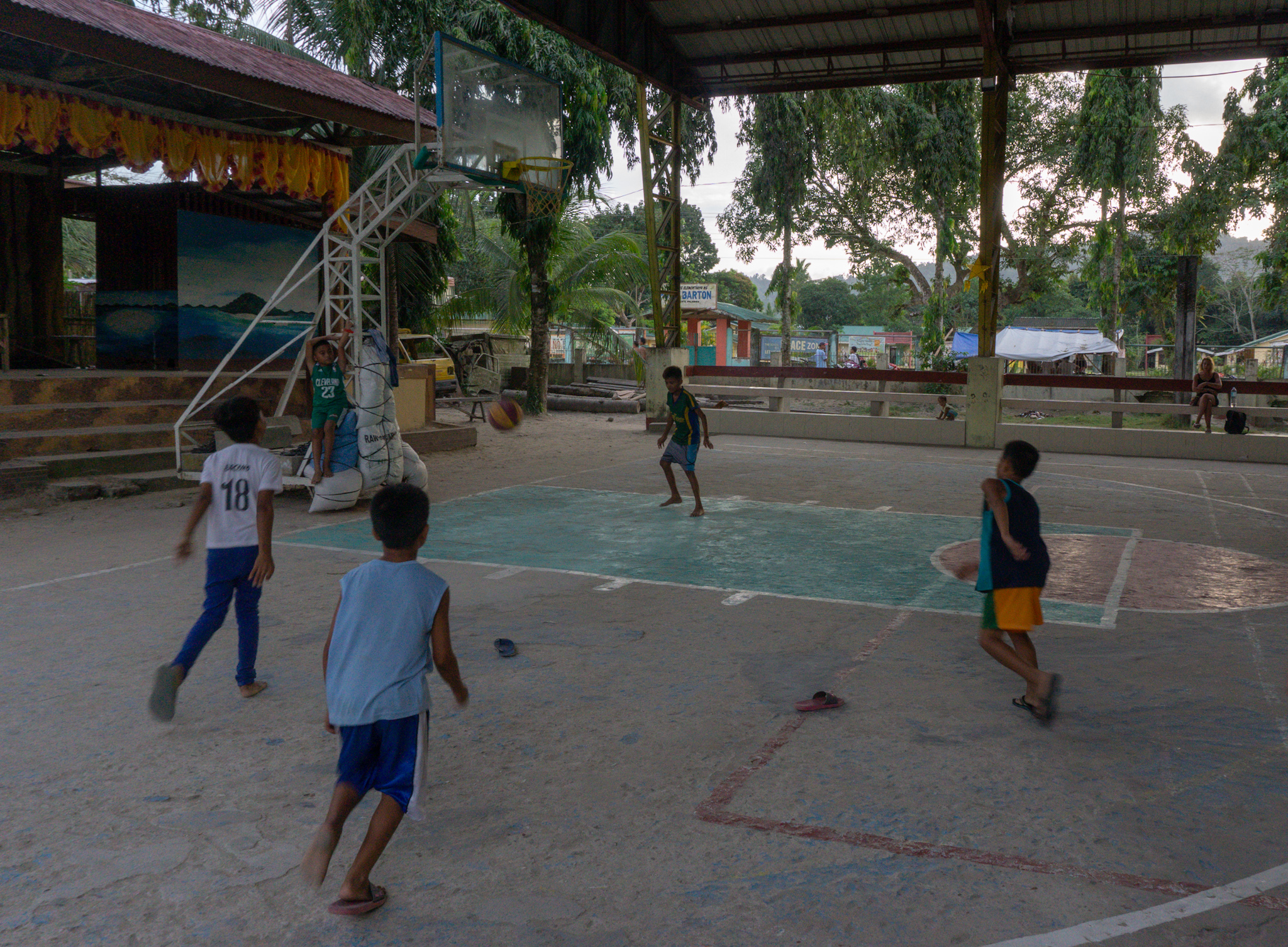 Basketball in Port Barton, Philippinen