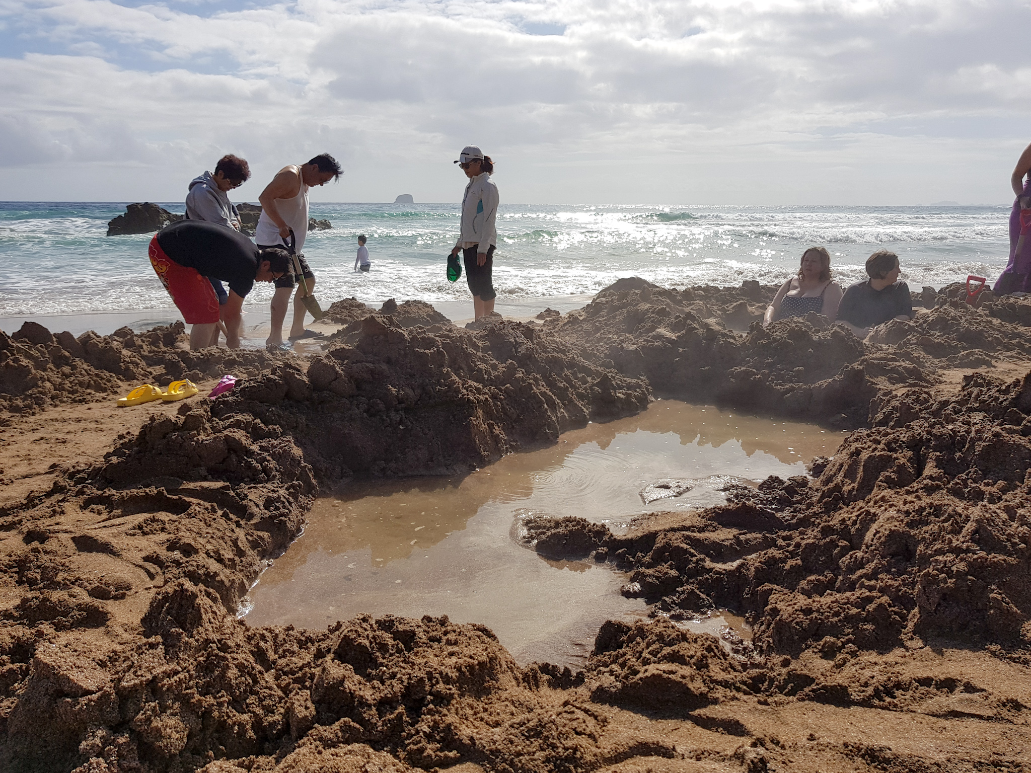 Hot Water Pool am Hot Water Beach