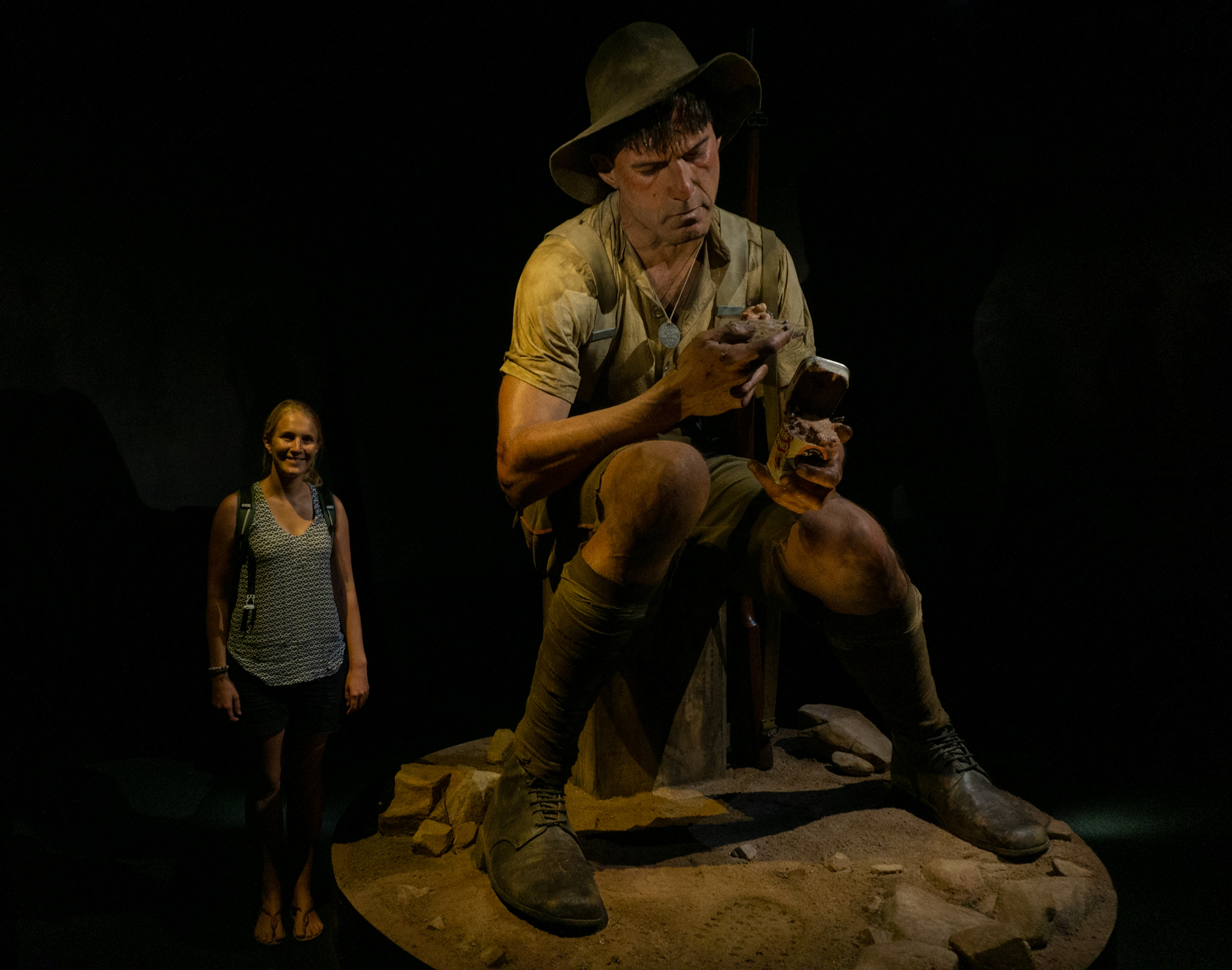 Übergroße Skulptur im Te Papa Museum, Wellington
