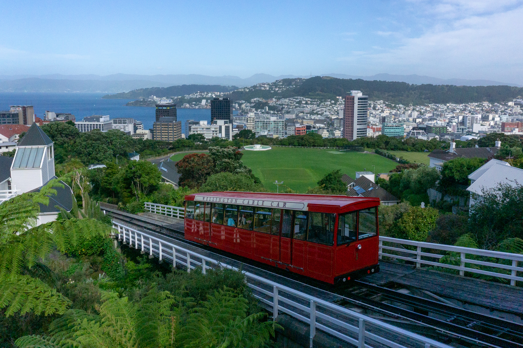Cable car in Wellington