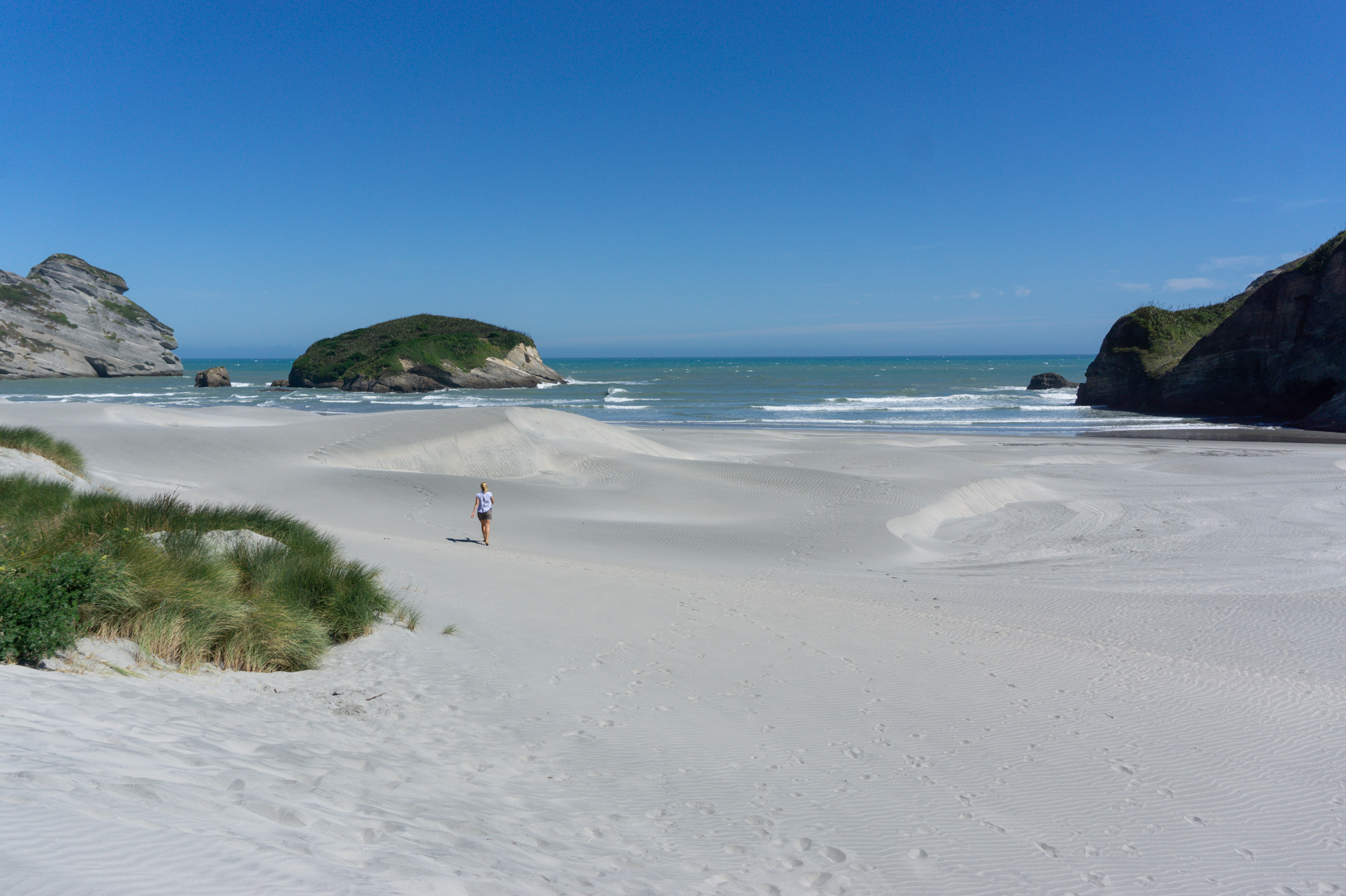 Wharariki Beach in Neuseeland