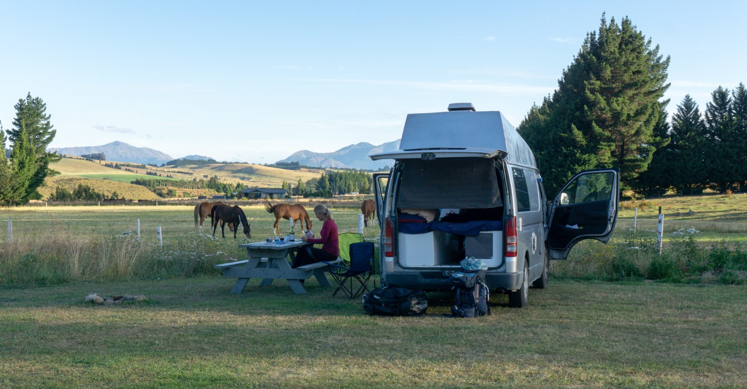 Camping Platz bei Te Anau