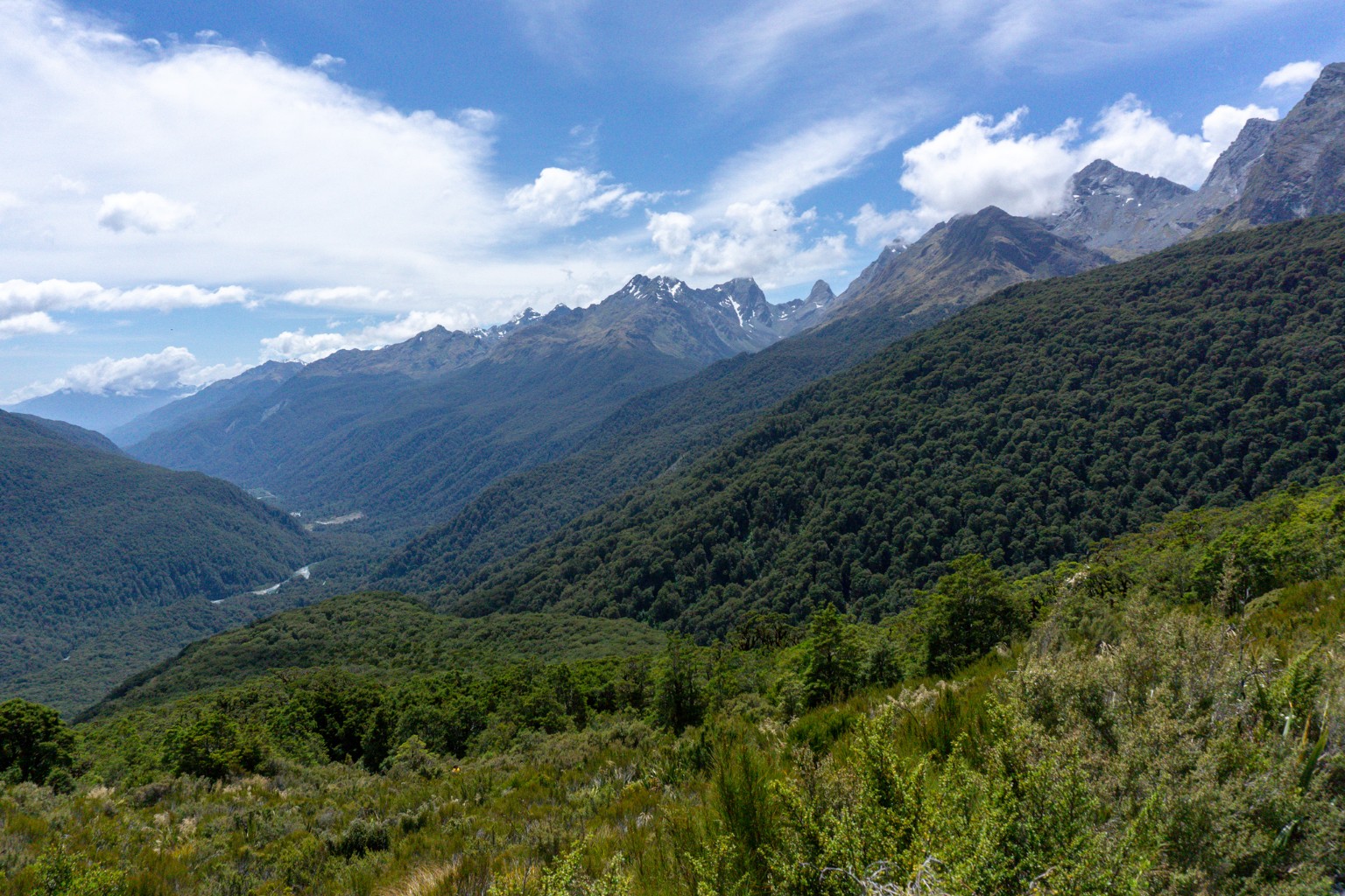 Aussicht vom Routeburn Track