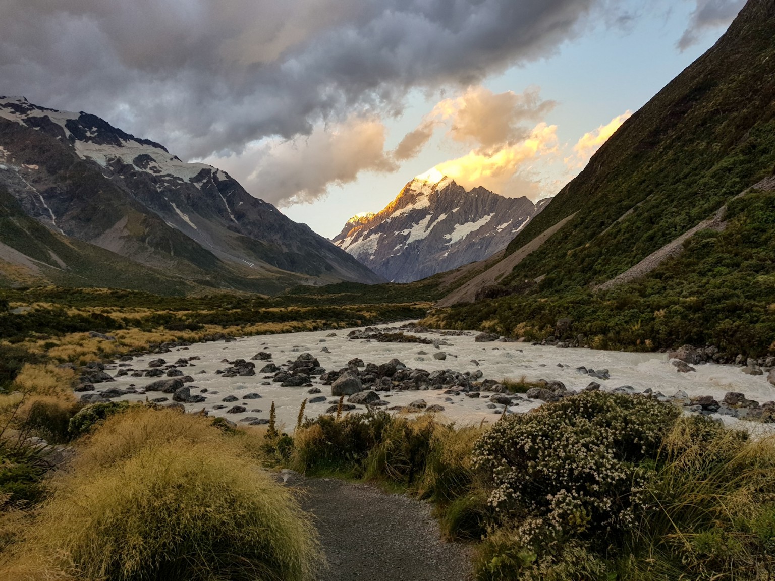 Mount Cook vom Hooker Valley Track