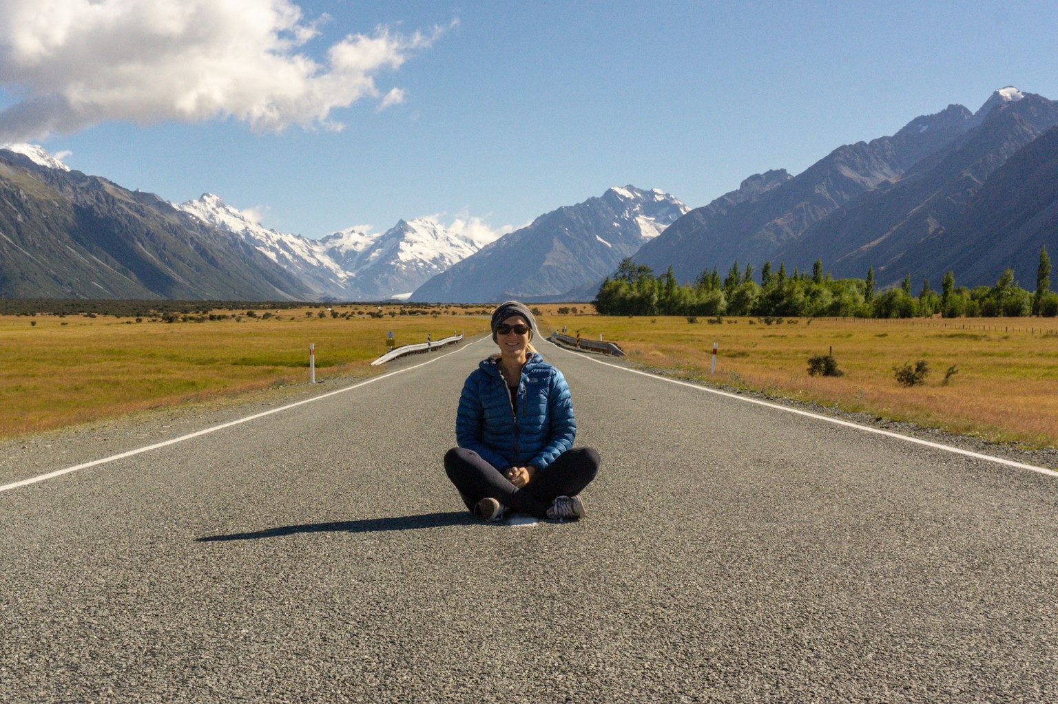 Straße zum Mount Cook Nationalpark